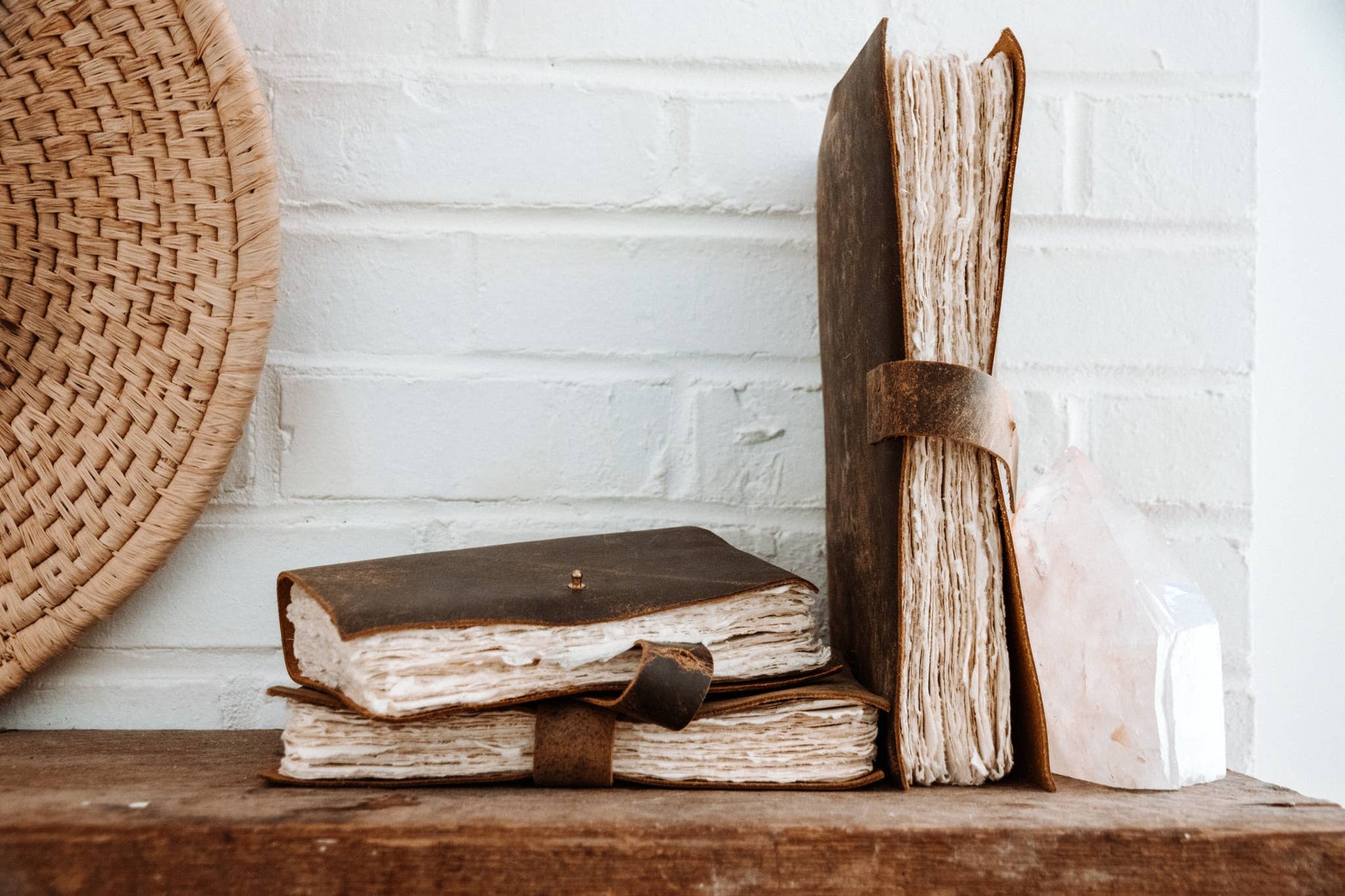 Ash Oiled Leather Journal - Box Turtle
