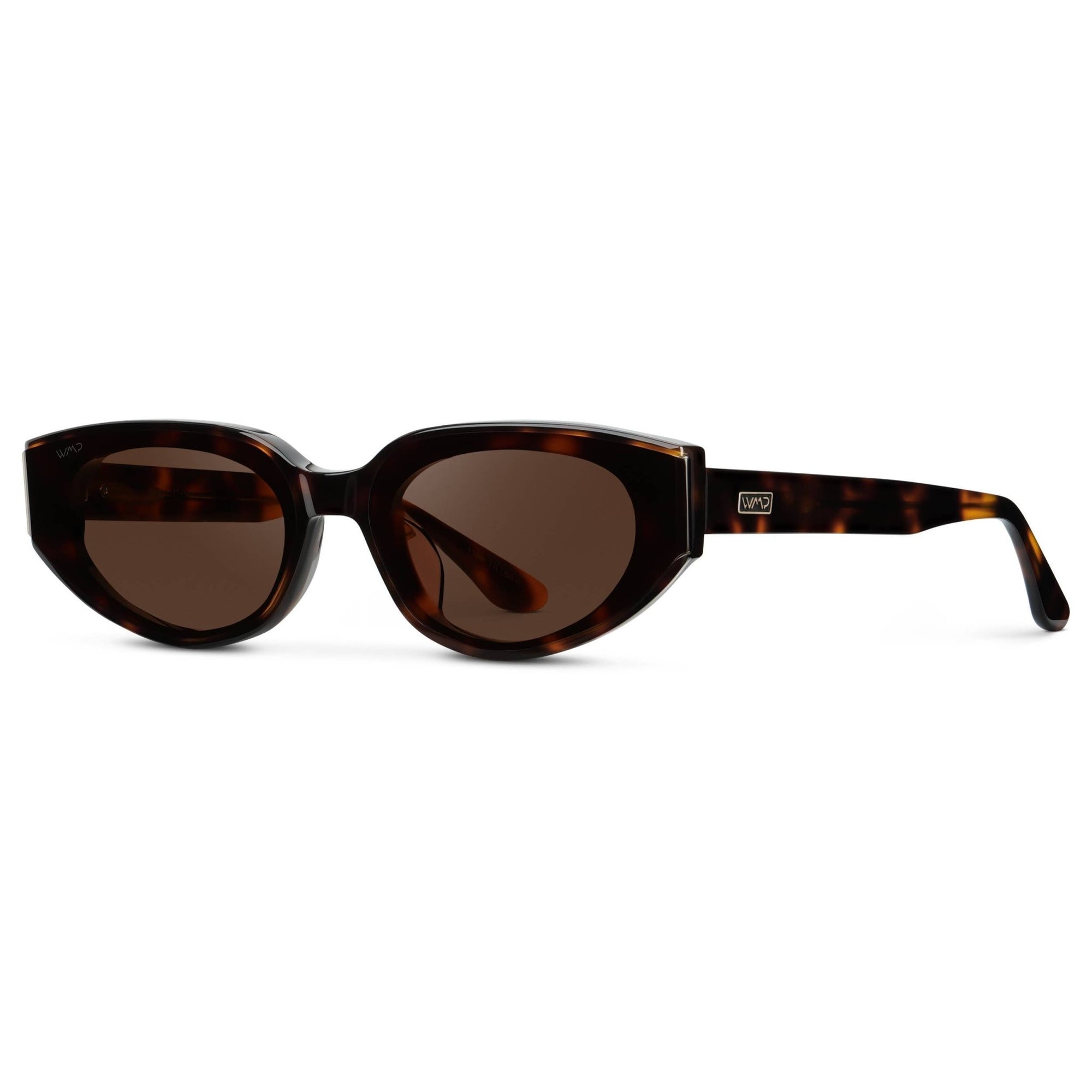 Astra – Women’s Narrow Cat - Eye Sunglasses - Box Turtle