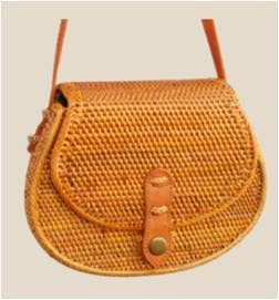Ata Vine Saddle Bag Crossbody Bag - Box Turtle