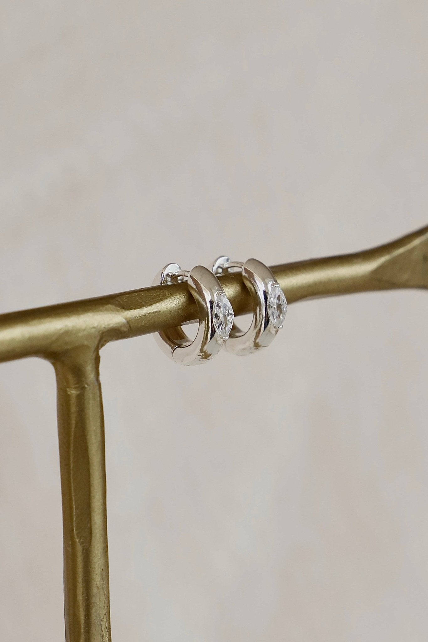 Aurum Silver Hoops - Box Turtle