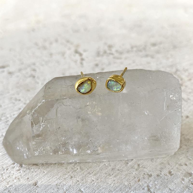 Australian Opal Stud Earrings