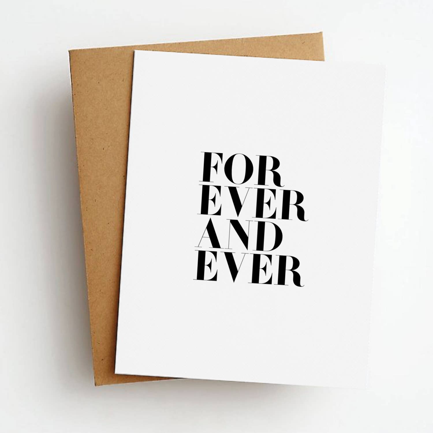 Forever And Ever Wedding Card