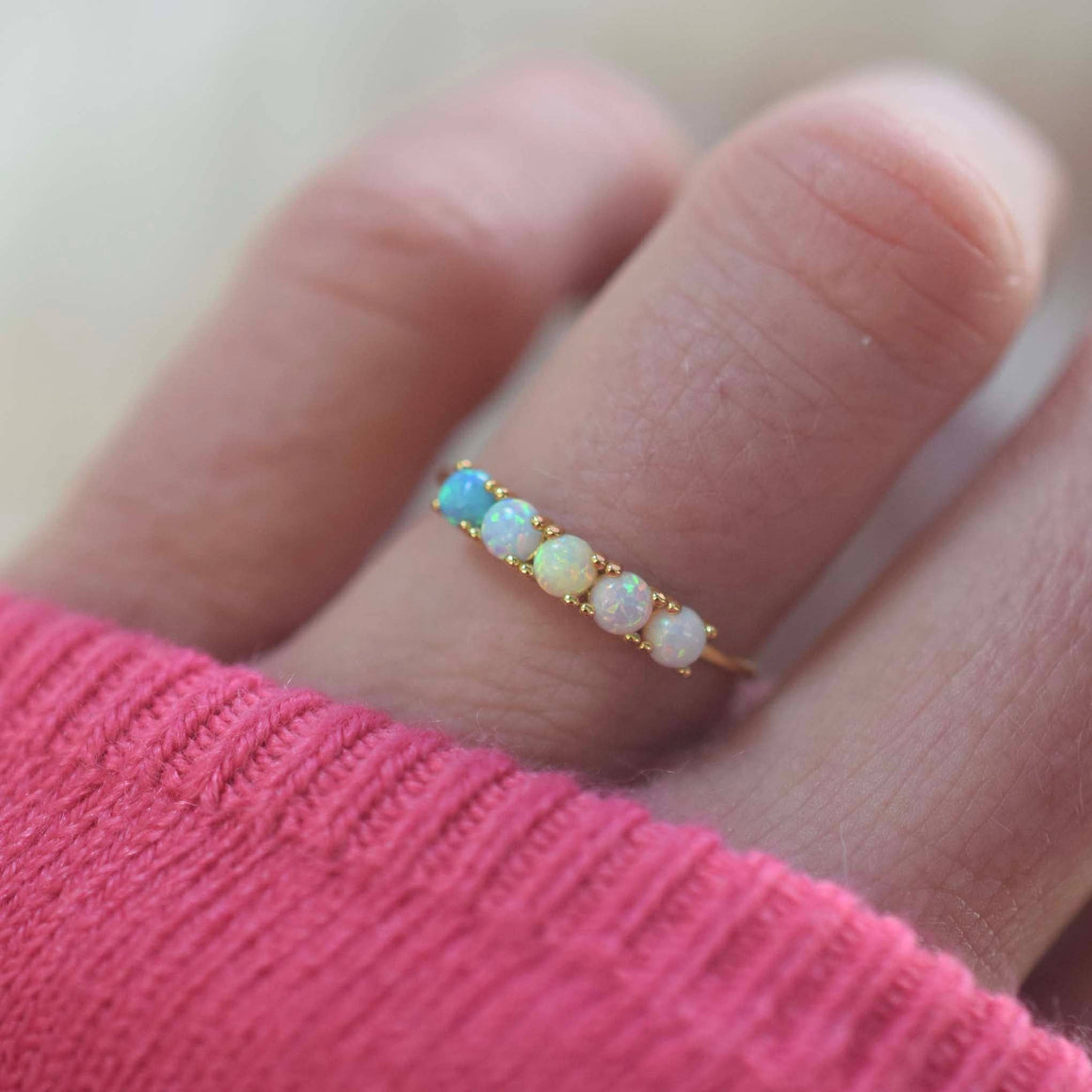 Opal Ombre Ring