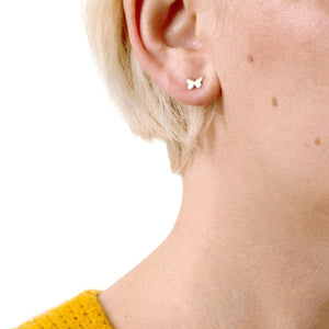 Gold Butterfly Studs