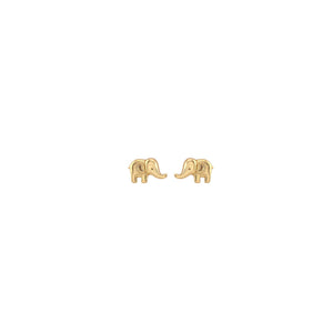 Gold Elephant Studs