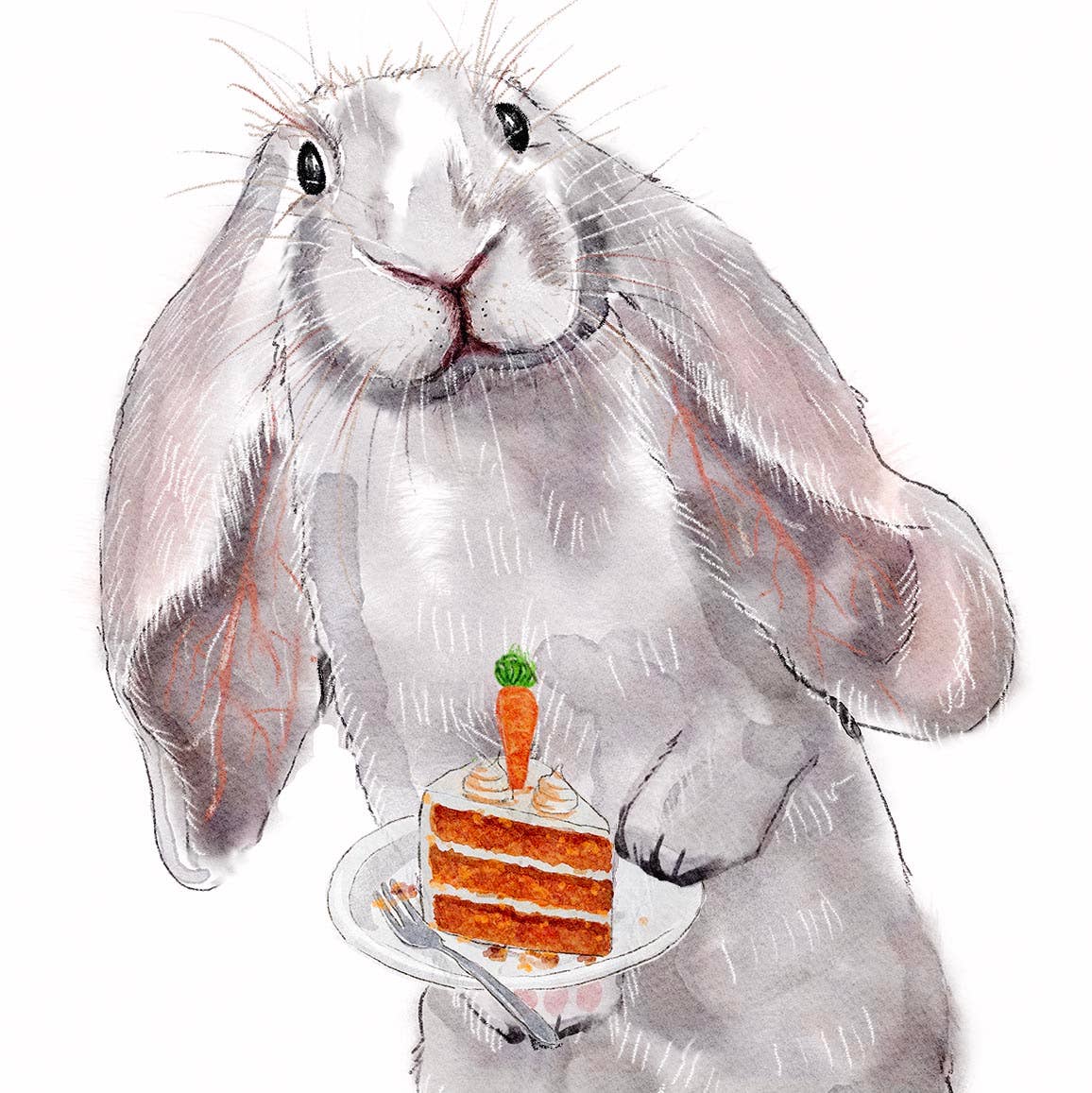 Gray Hare - Funny Birthday Card