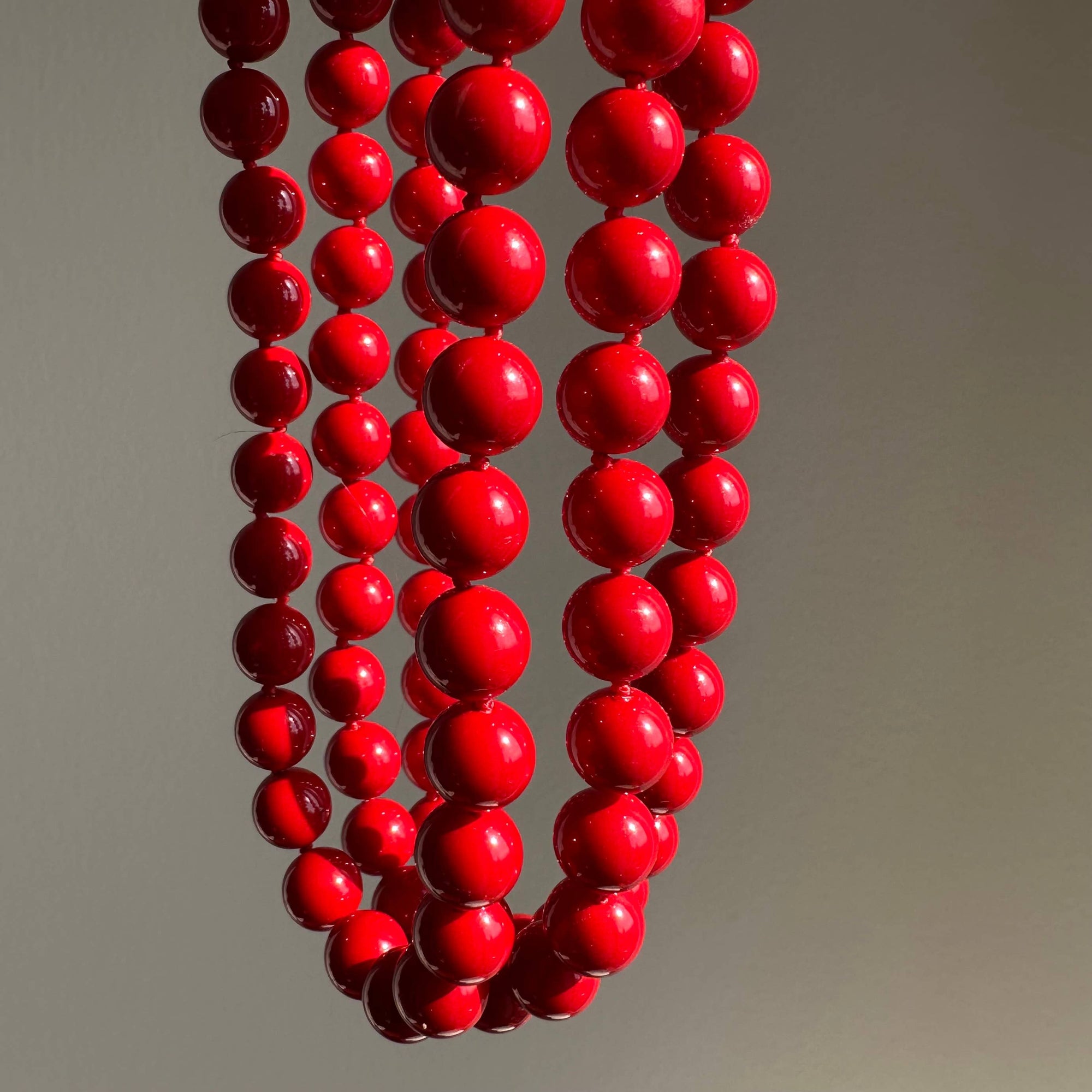 Americana Red Pearl Necklace