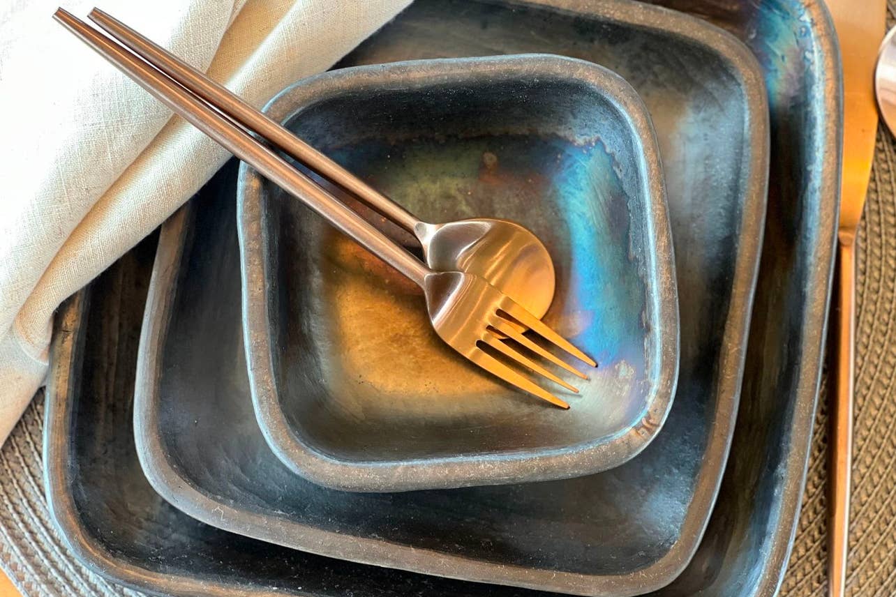 Small Square Longpi Bowl