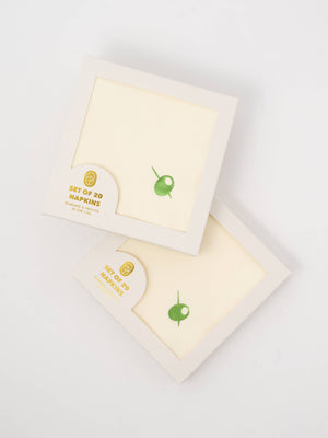 Olive Cocktail Napkins