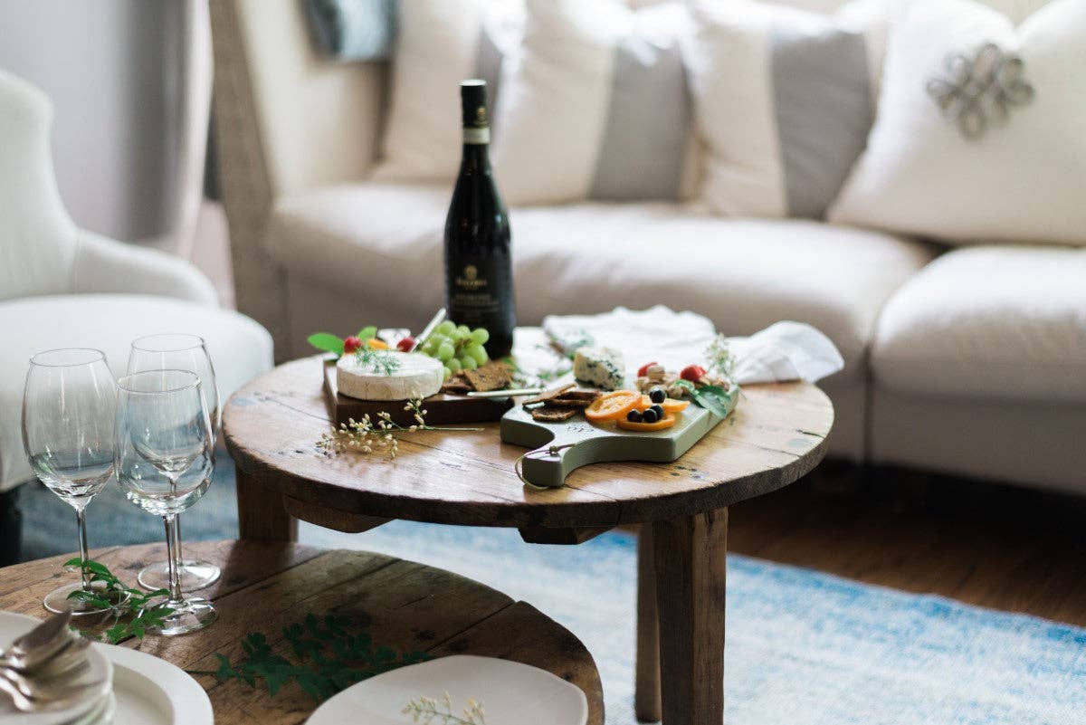 Found Wood Accent Tables