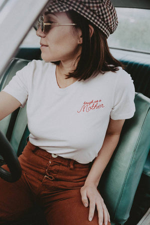 Tough as a Mother |White Fitted Tee