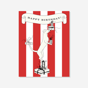 Luna the Circus Dog Card