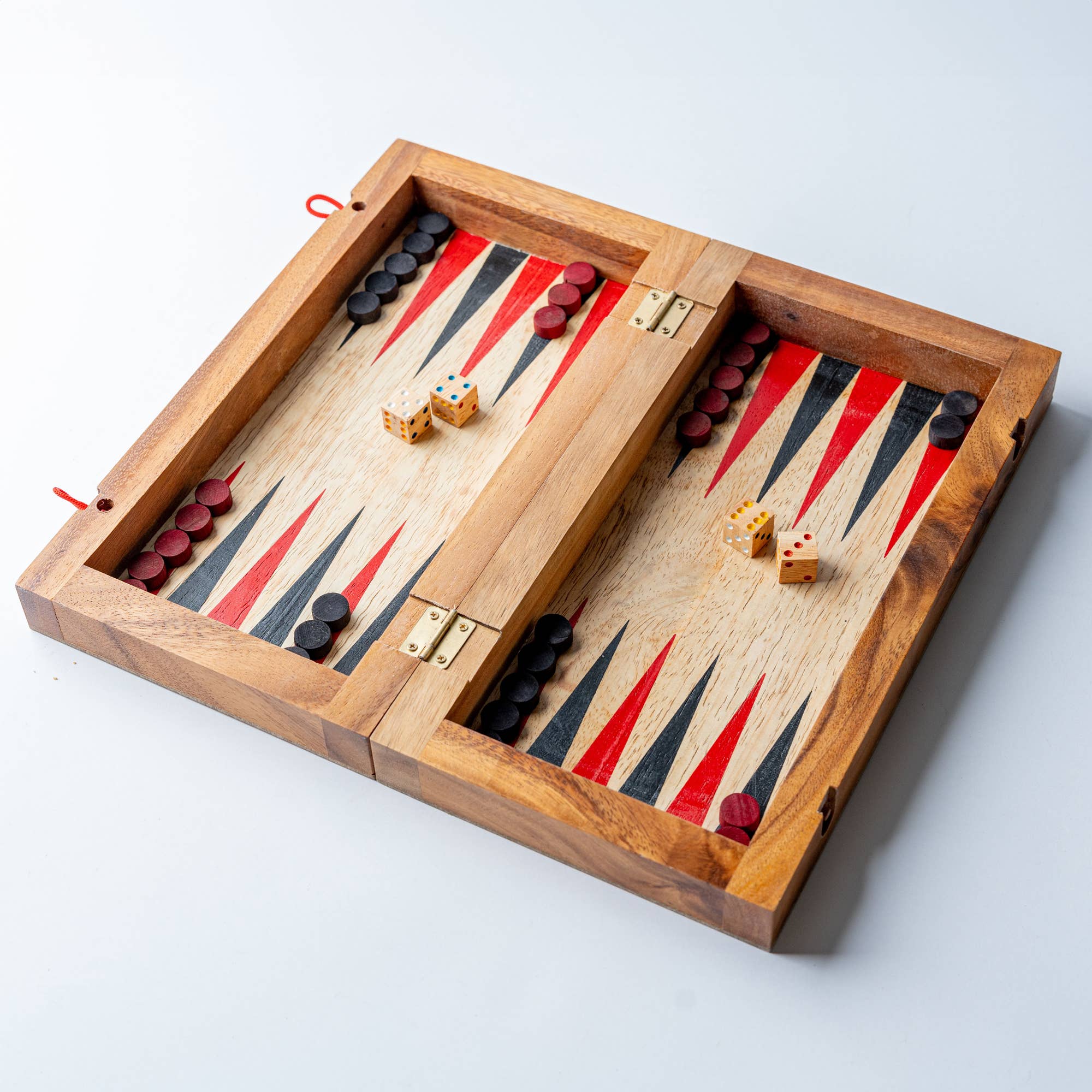 Backgammon Mangowood Game Set - Box Turtle