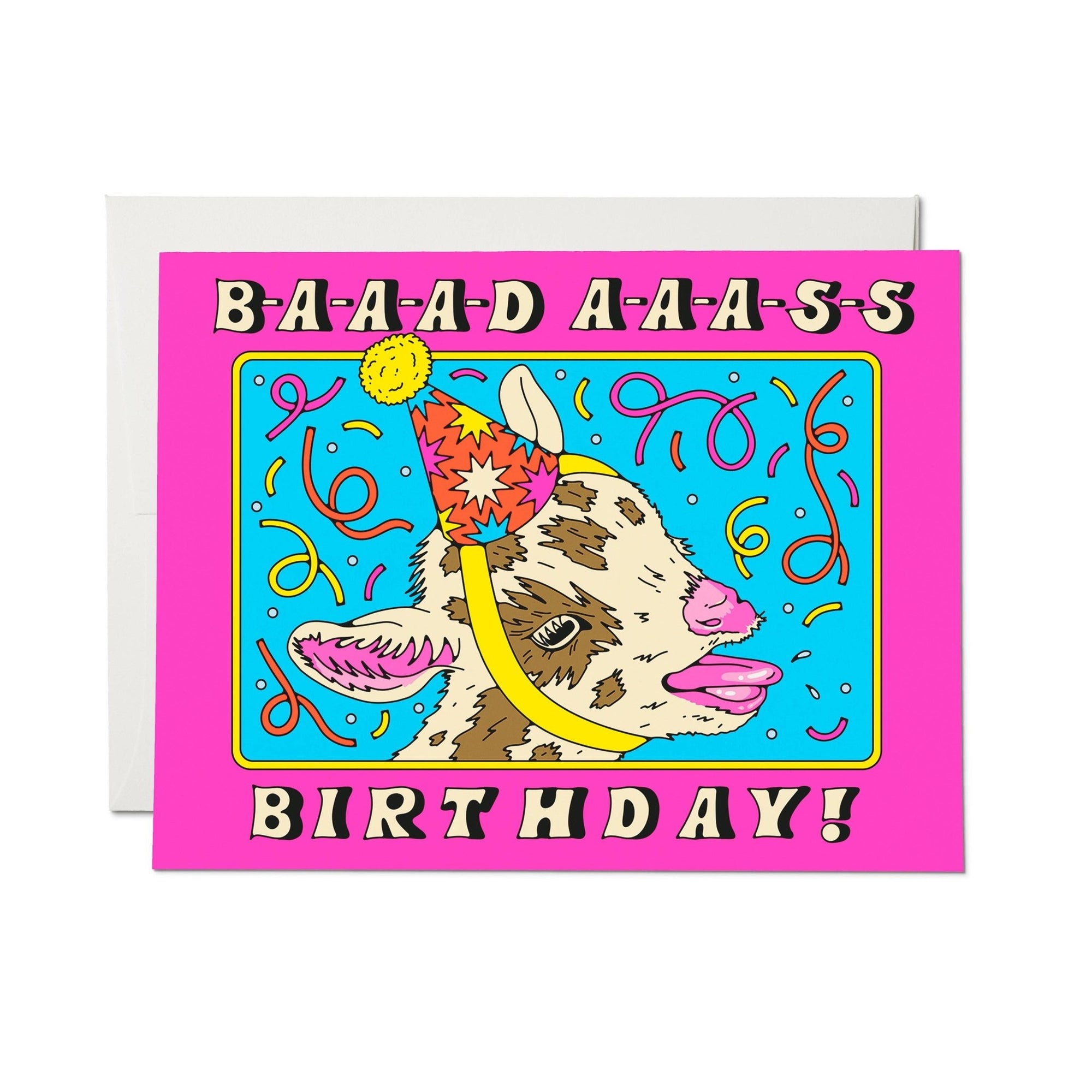 Bad Ass Birthday greeting card - Box Turtle