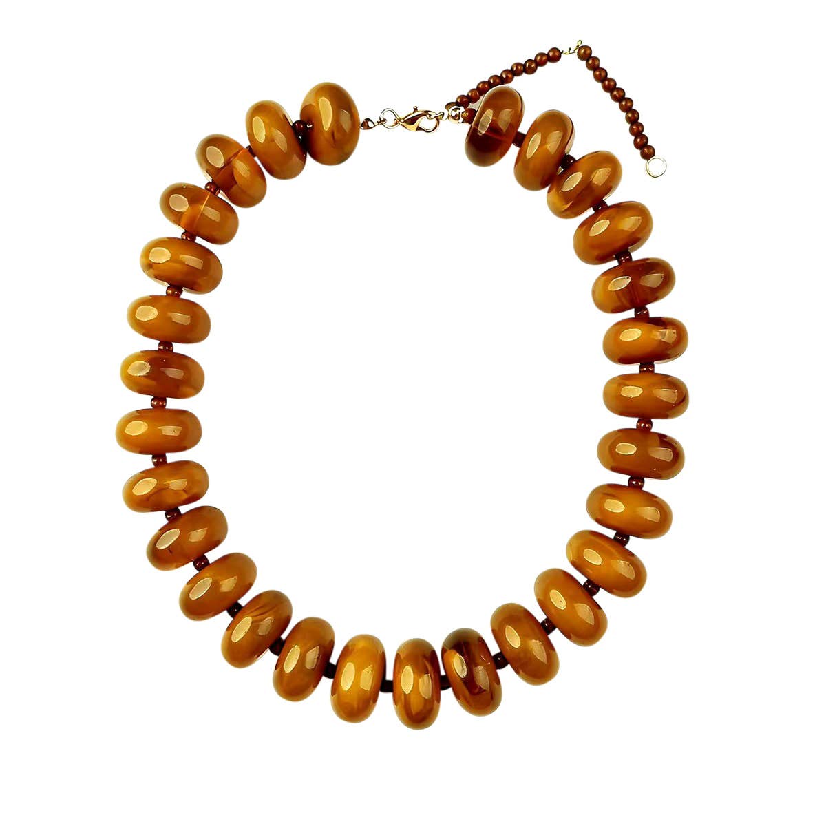 Bailey Chunky Beaded Necklace - Box Turtle