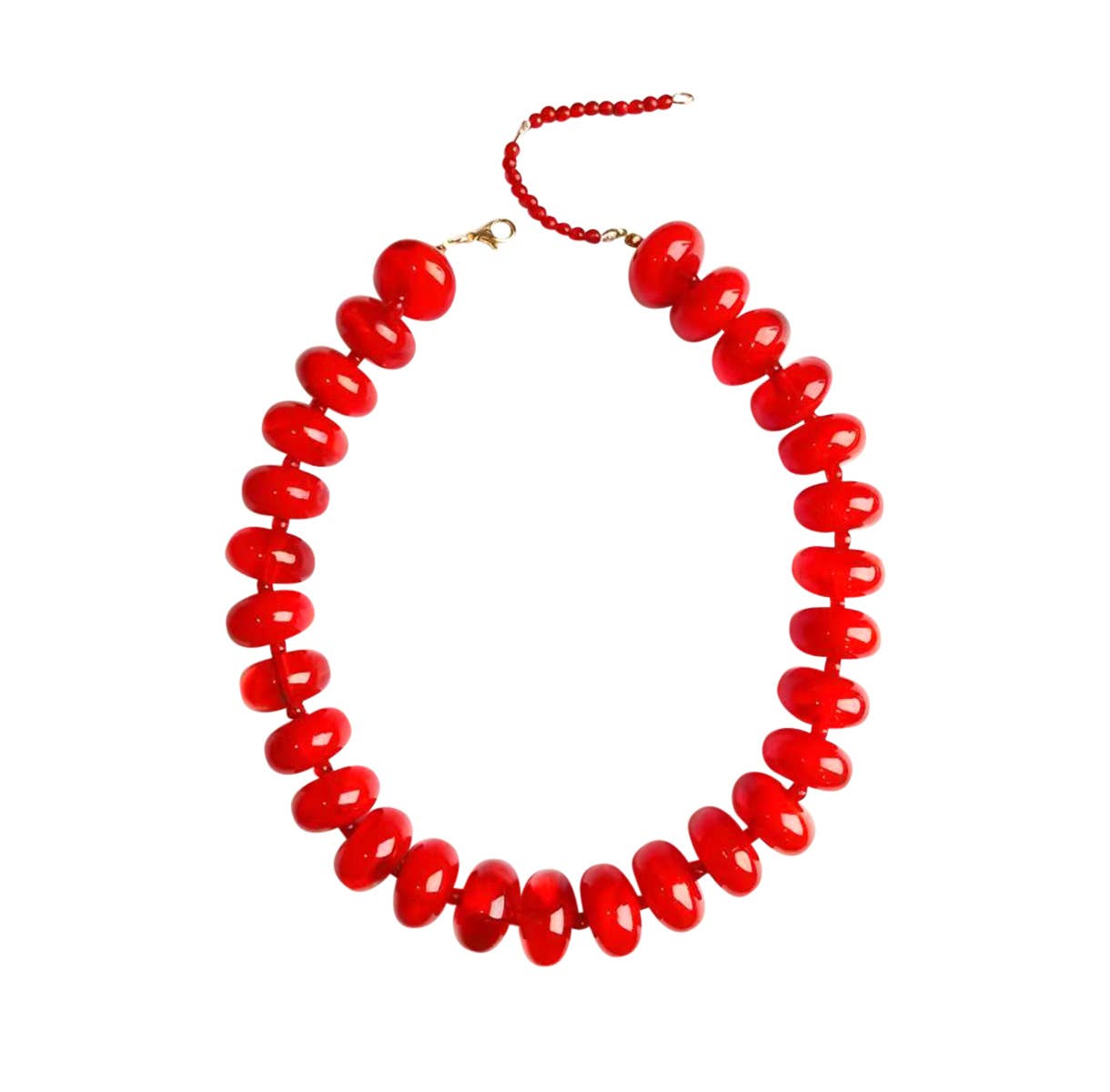 Bailey Chunky Beaded Necklace - Box Turtle
