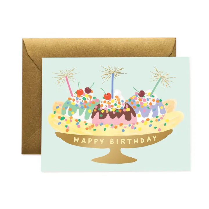 Banana Split Birthday Card - Box Turtle