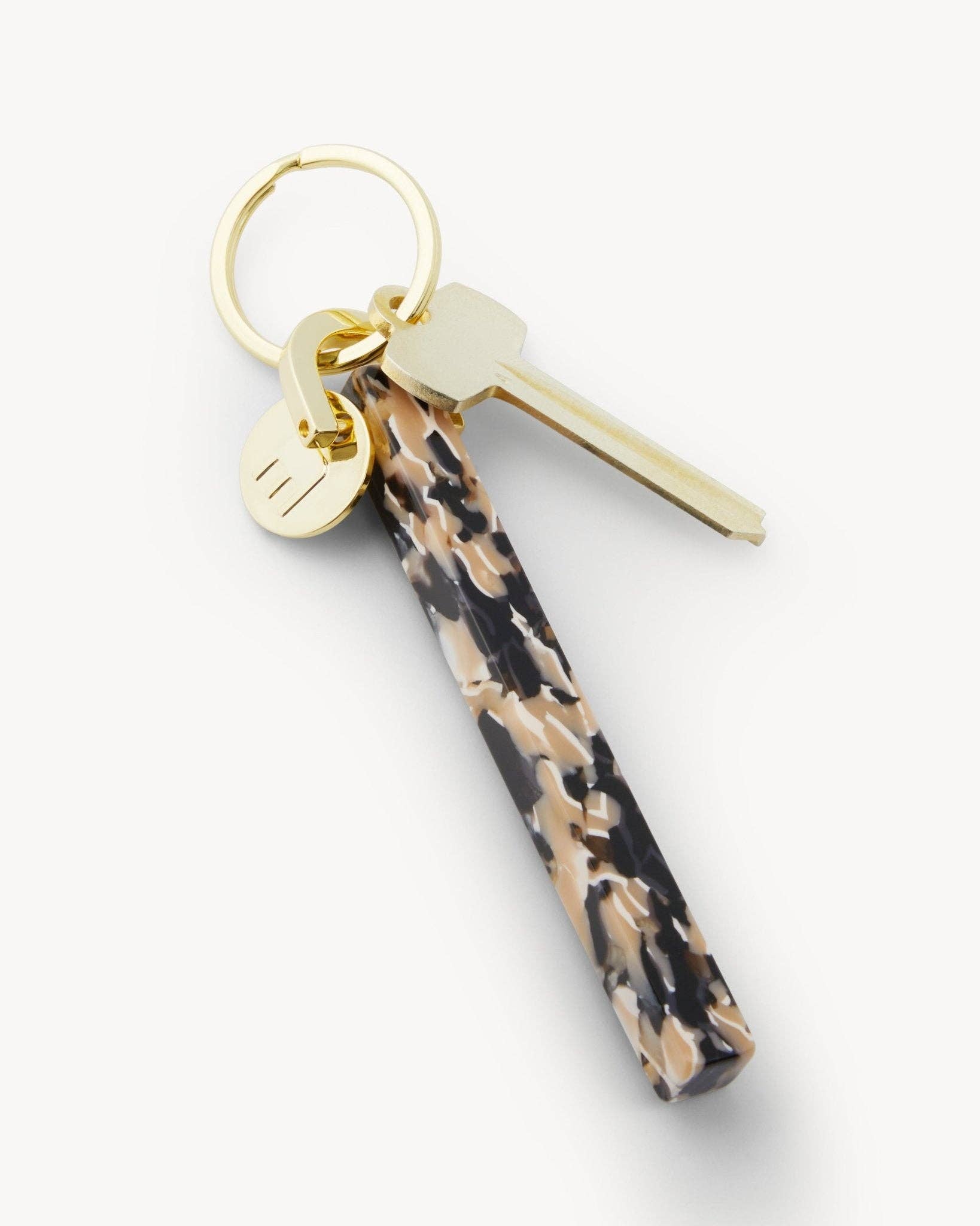 Bar Keychain in Abalone - Box Turtle