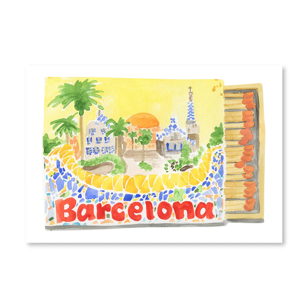 Barcelona Matchbook Print - Box Turtle