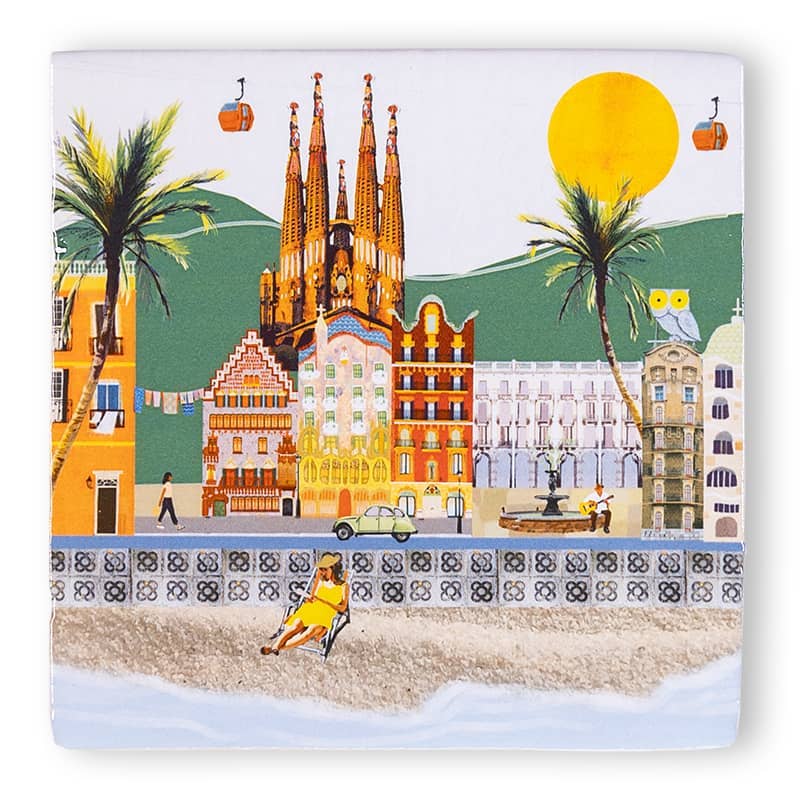 Barcelona Vibrante StoryTile - Box Turtle