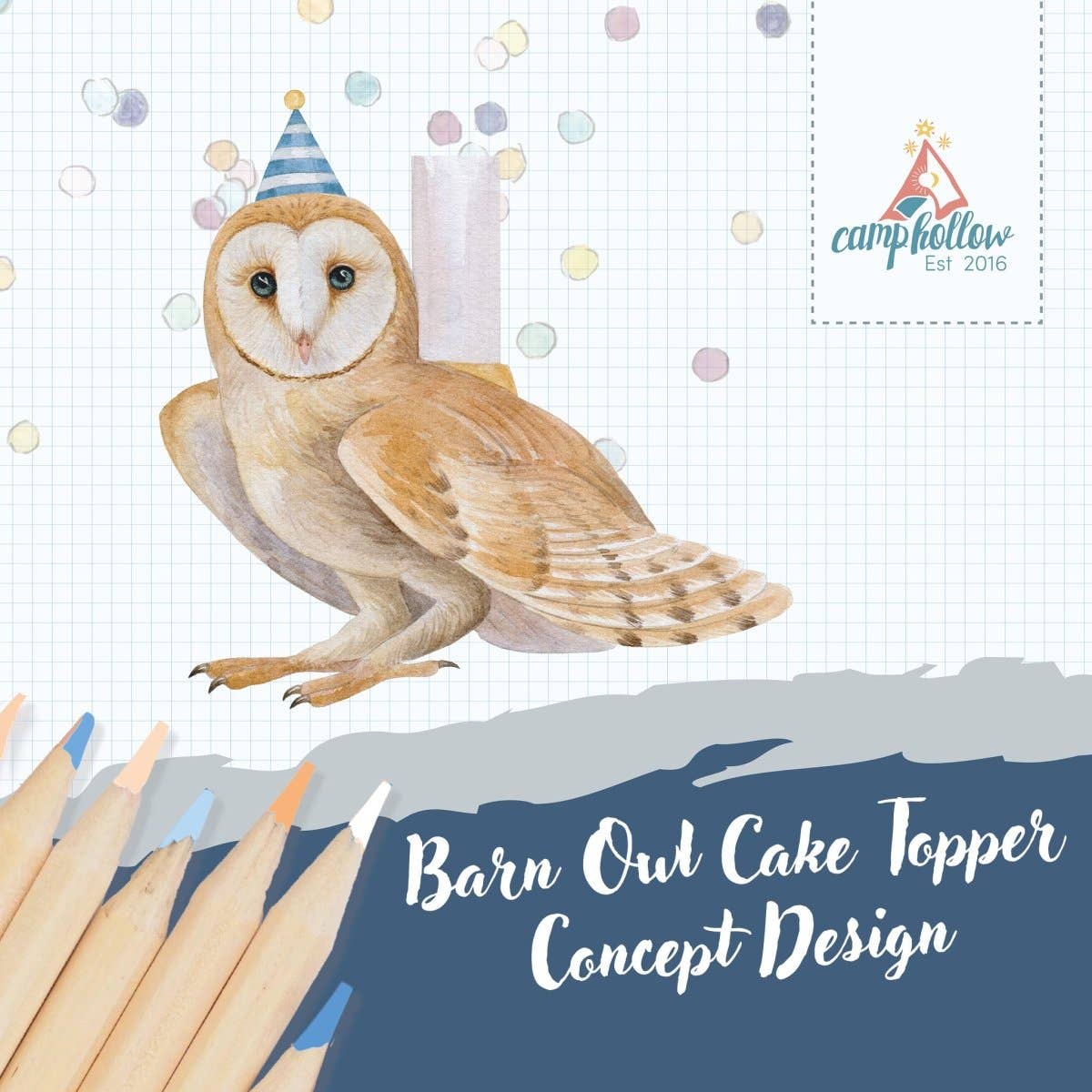Barn Owl Cake Topper - Box Turtle