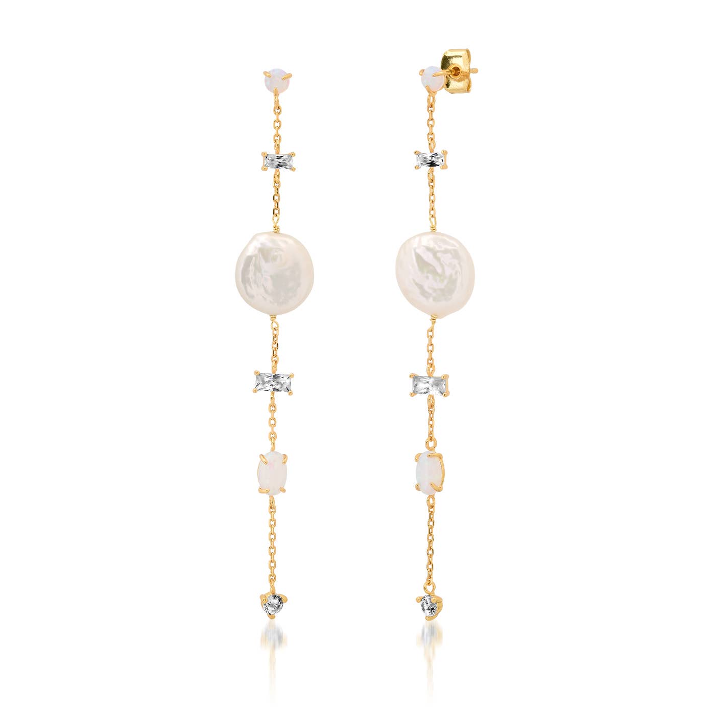 Baroque Pearl Duster Earrings - Box Turtle