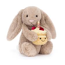 Bashful Beige Bunny - Birthday - Box Turtle
