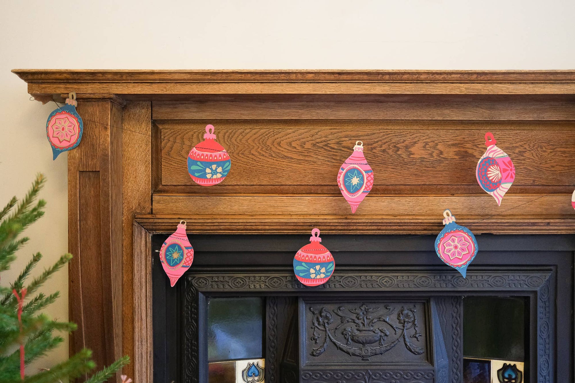 Baubles Sewn Garland - Box Turtle