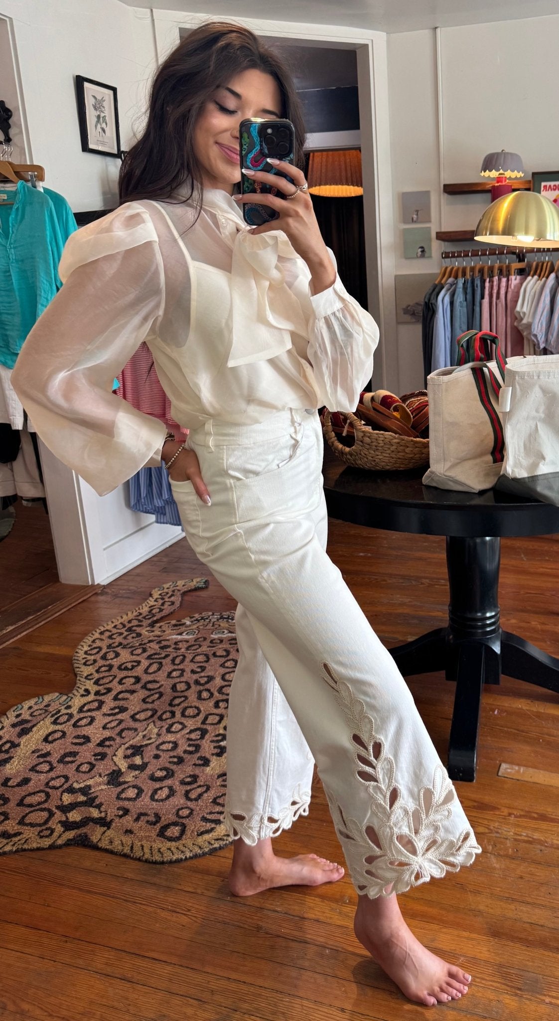 Bayadera Lace Audrey Jeans - Box Turtle