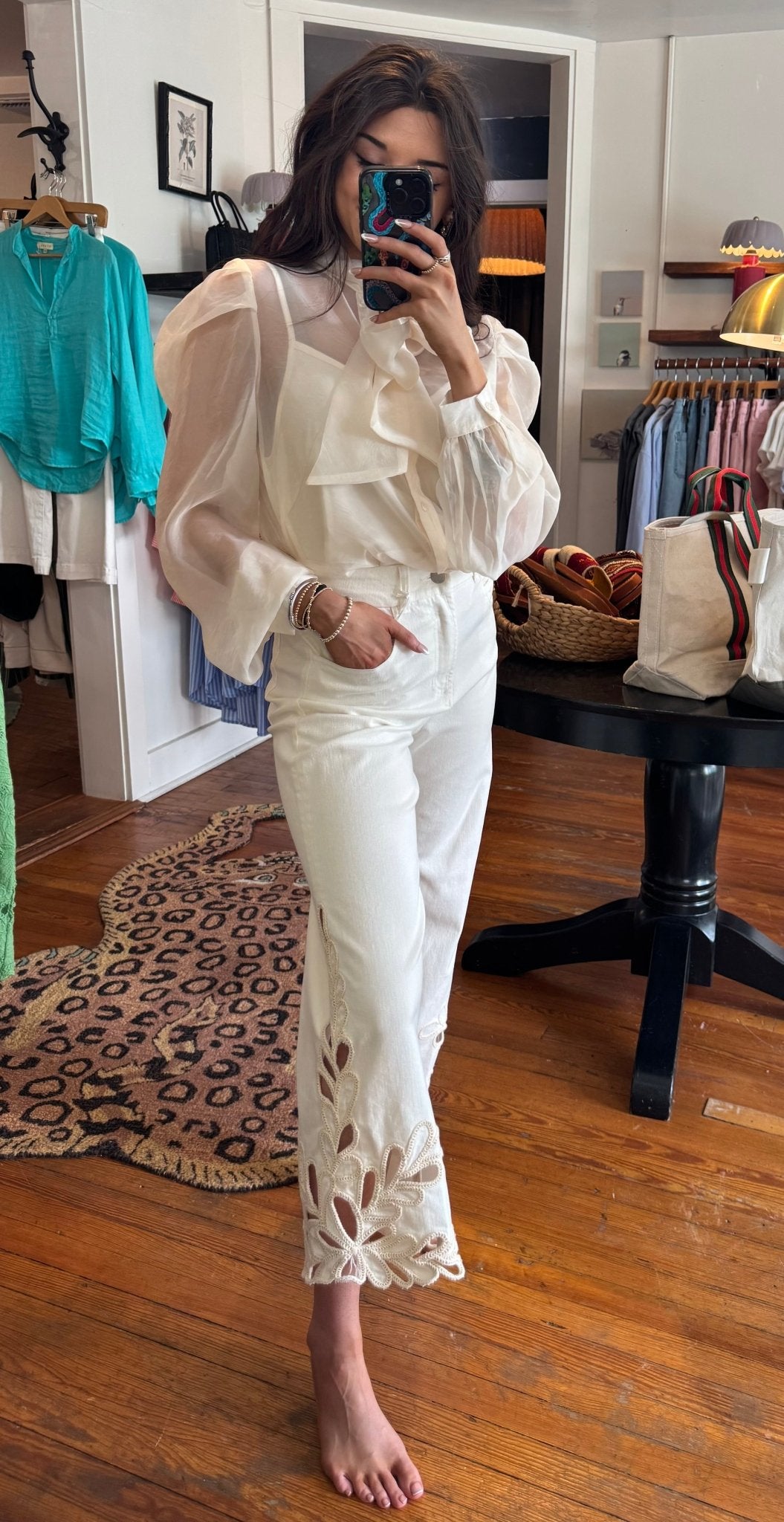 Bayadera Lace Audrey Jeans - Box Turtle