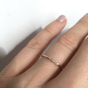 Solid Gold & Diamond Alinea Ring