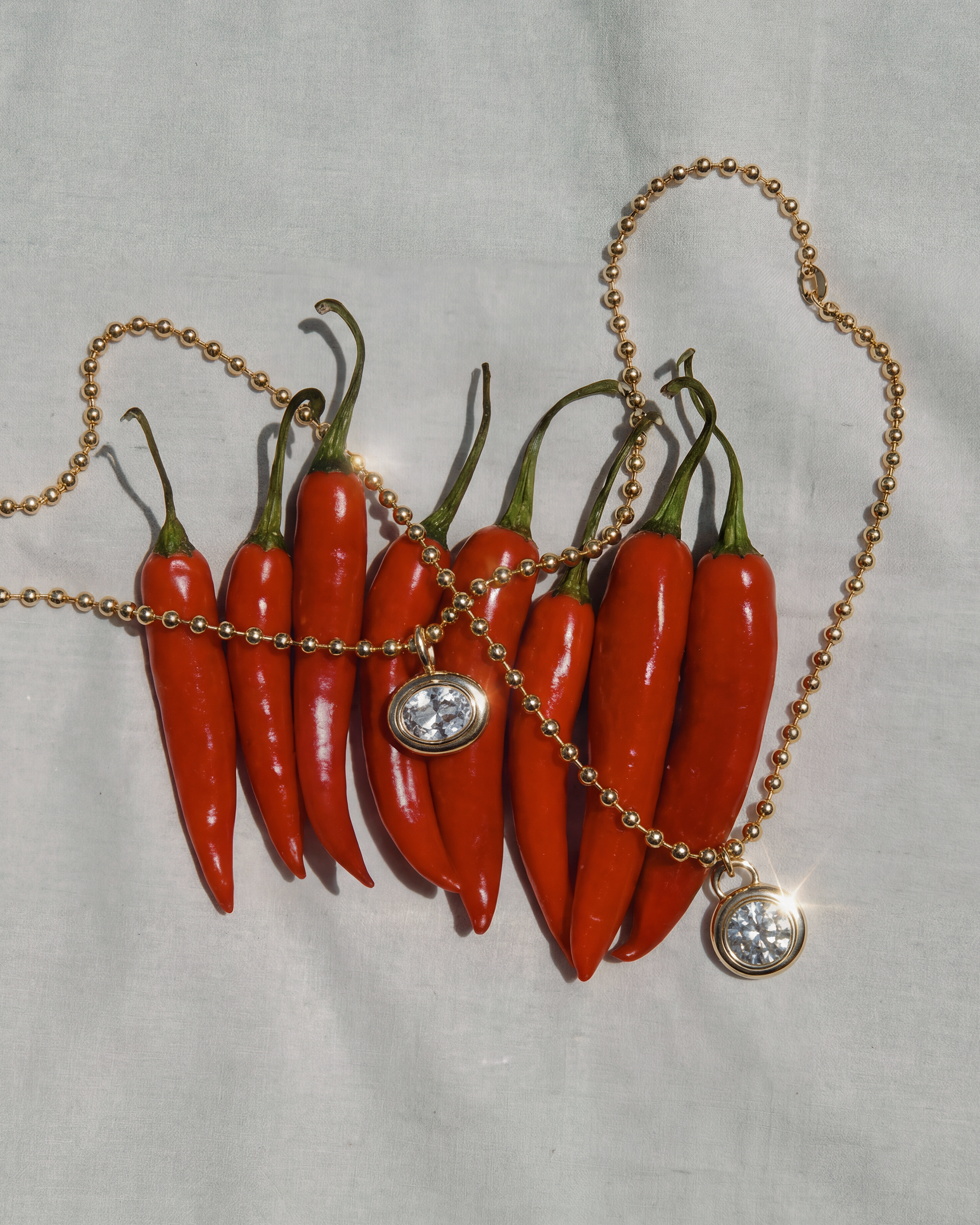 Gold Soren Ball Chain Necklace