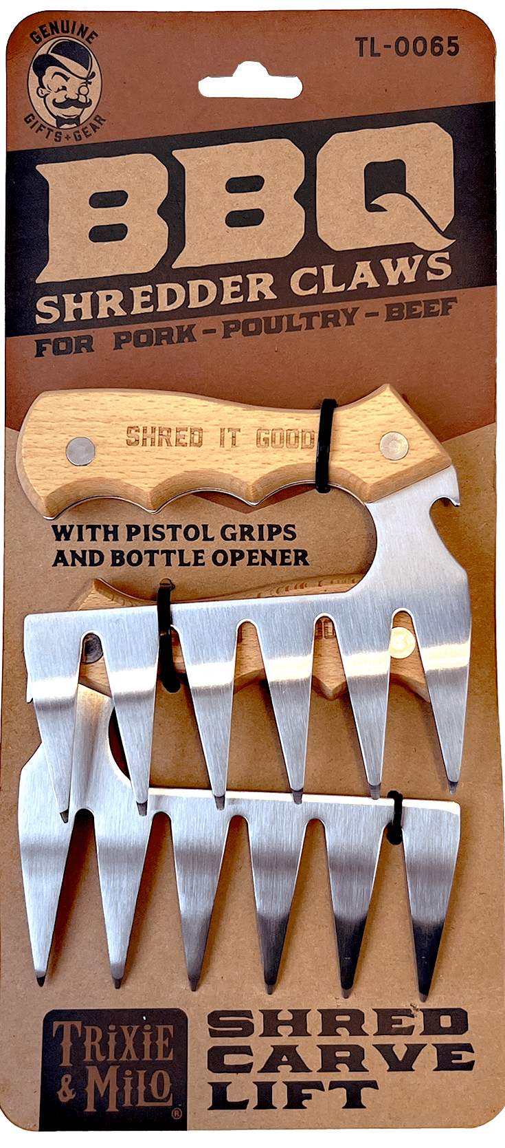 BBQ Shredder Claws w/ Pistol Grips - Box Turtle
