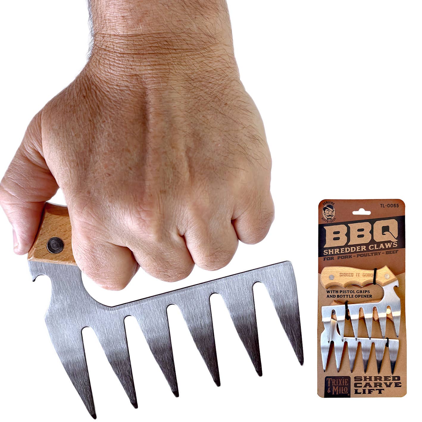 BBQ Shredder Claws w/ Pistol Grips - Box Turtle