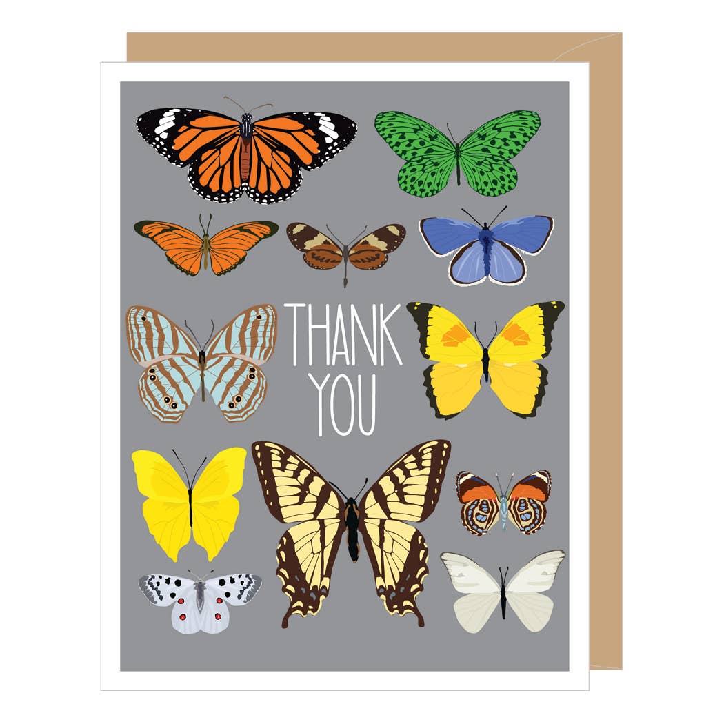 Butterflies Thank You Card