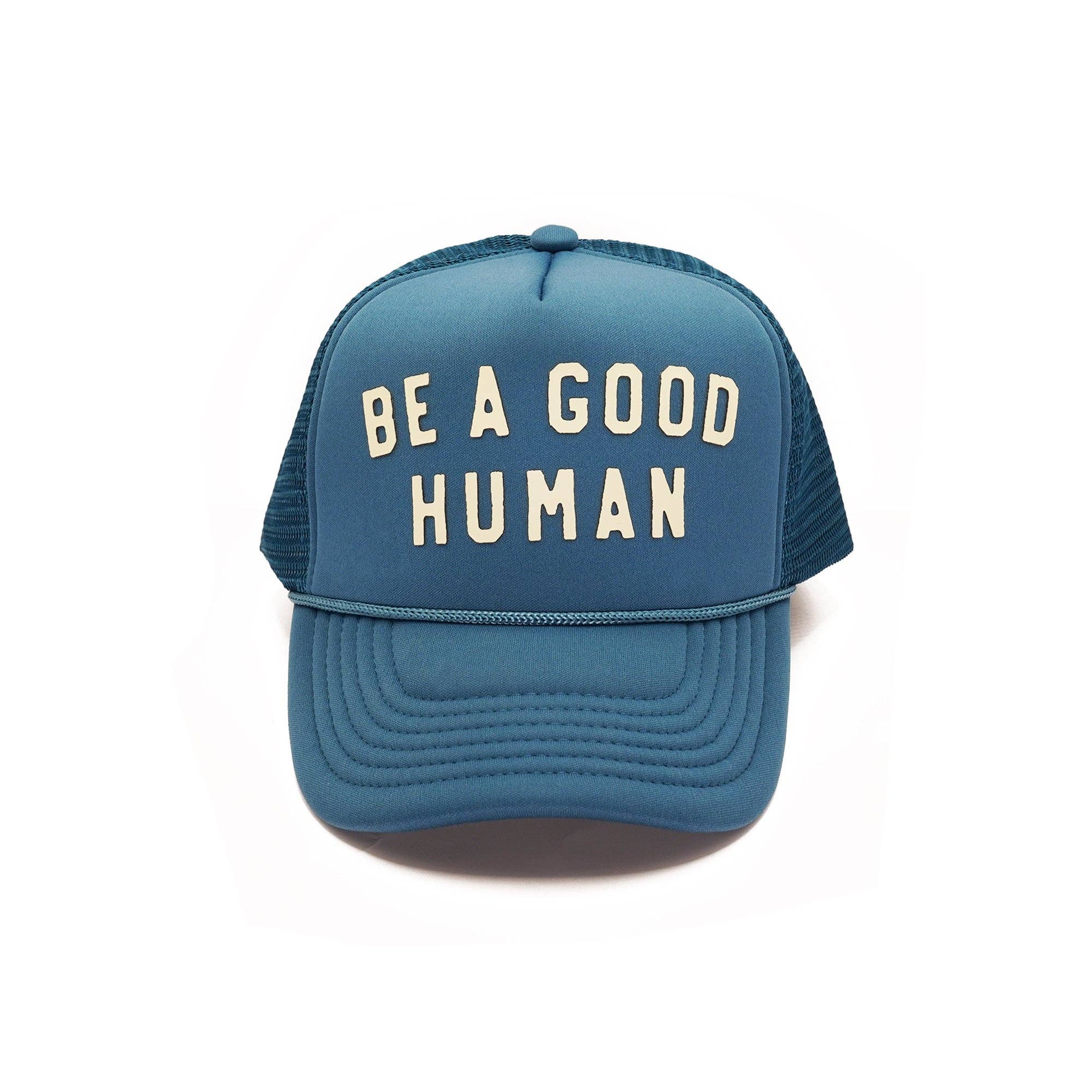 Be A Good Human Trucker Hat - Box Turtle