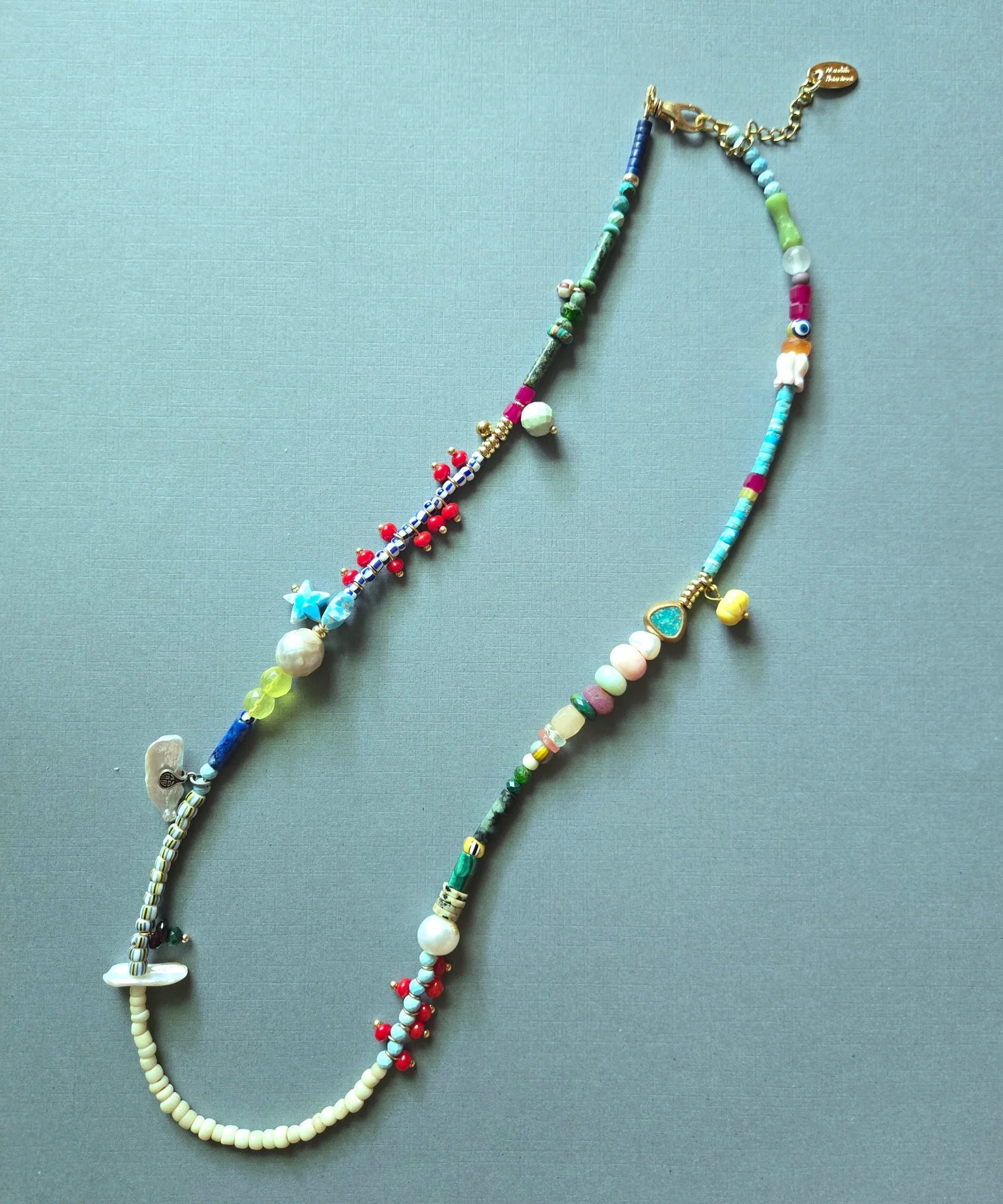 Bead Soup Necklace - Box Turtle