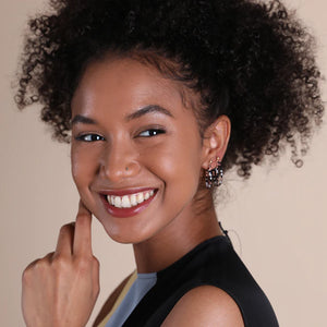 Swoop Earring in Black