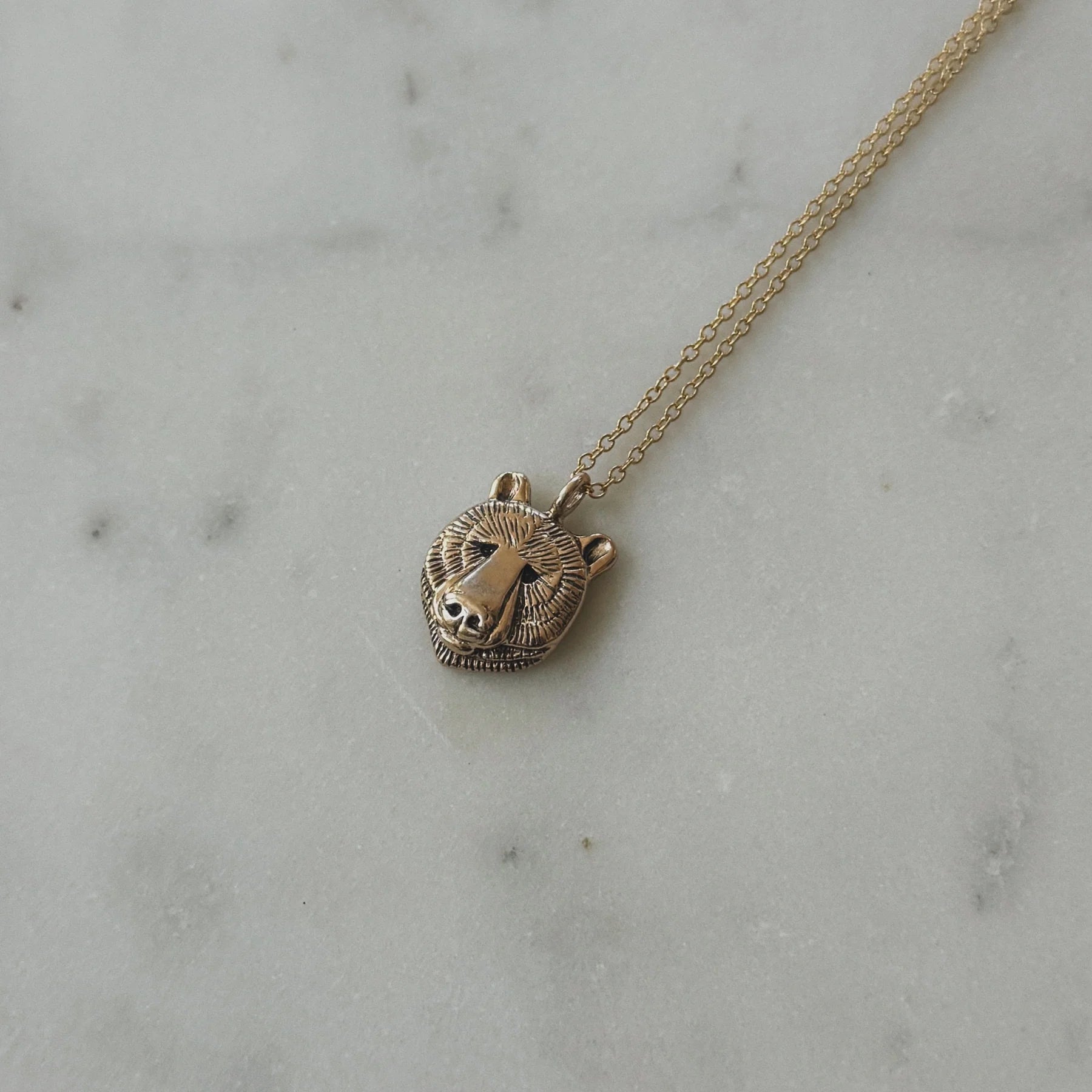 Bear Pendant Necklace - Box Turtle