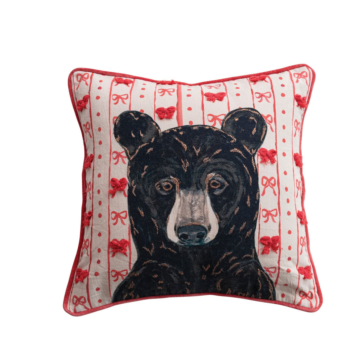 Bears &amp; Bows Pillow - Box Turtle