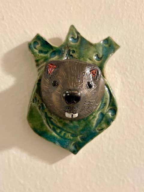 Beaver on a Plaque - Box Turtle