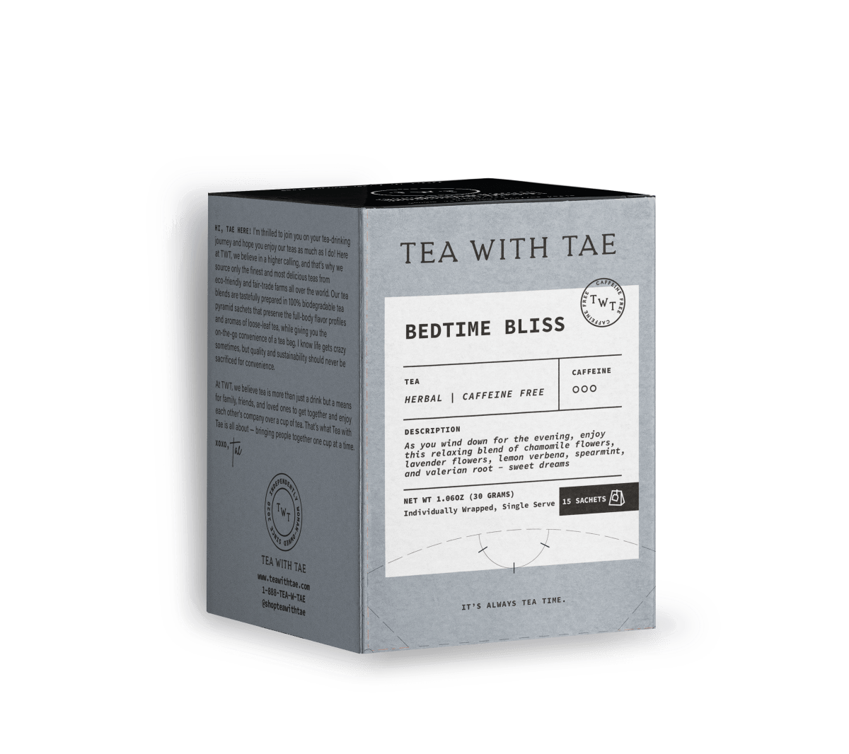 Bedtime Bliss Sleep Tea Box - Box Turtle