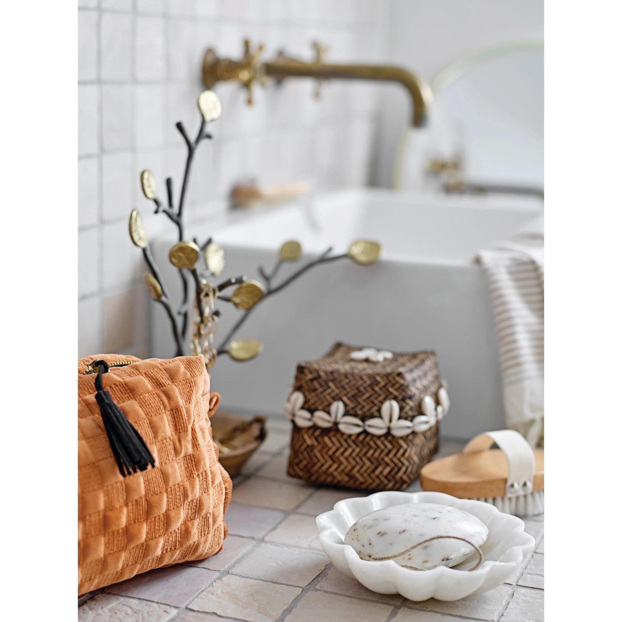 Beech Wood Bath Brush - Box Turtle