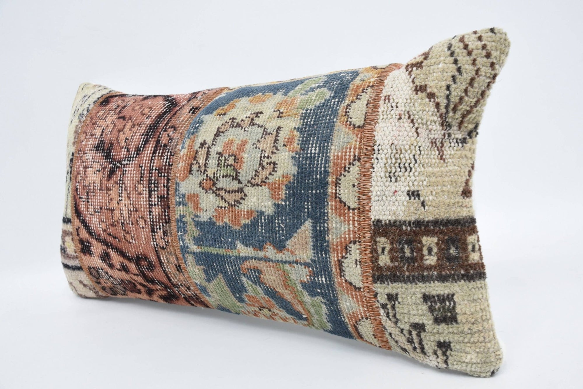 Beige Turkish Antique Pillow - Box Turtle