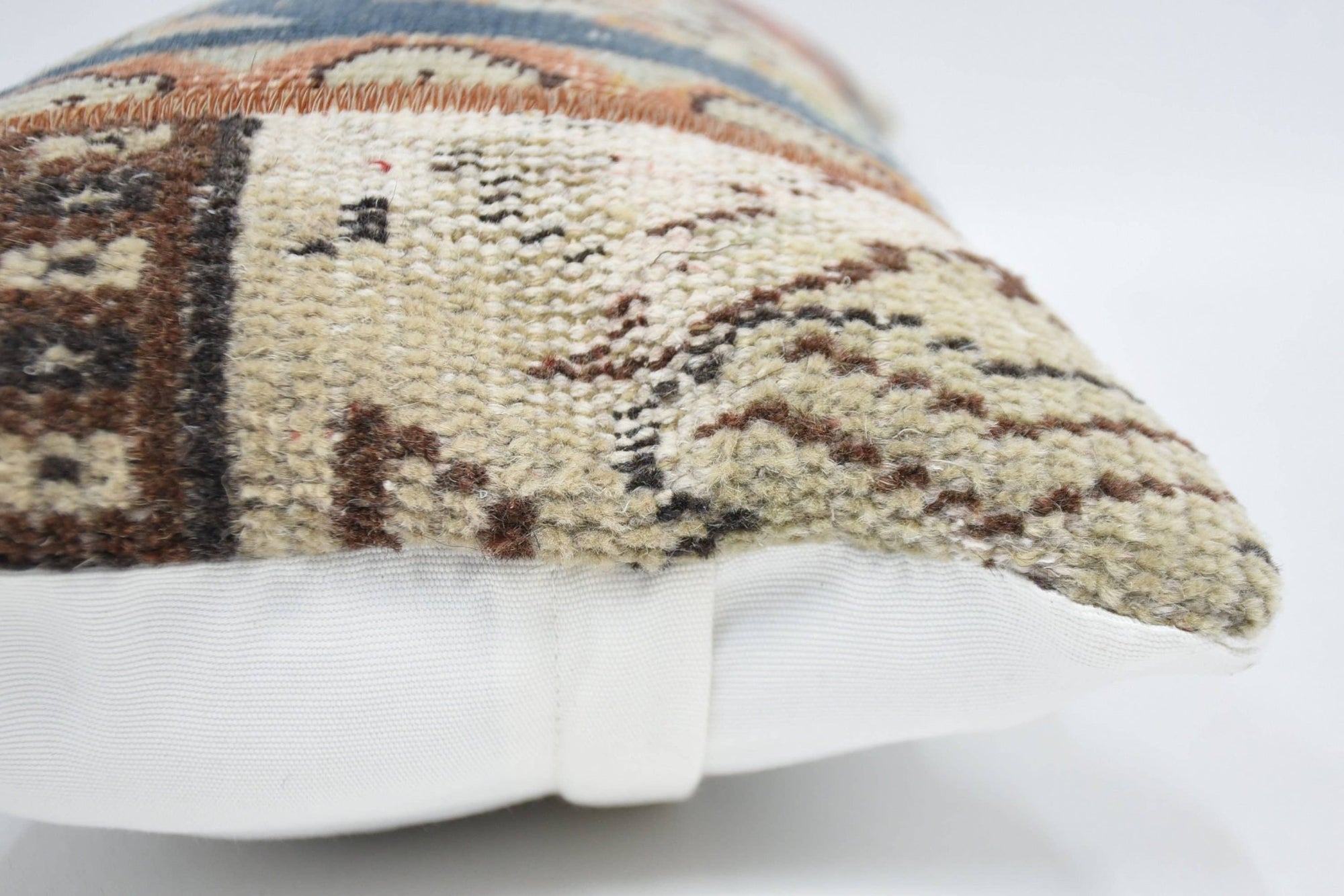 Beige Turkish Antique Pillow - Box Turtle
