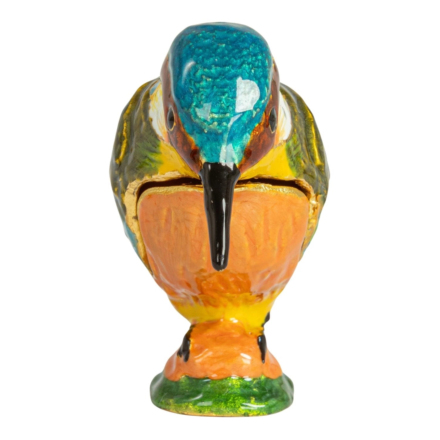 Bejeweled Kingfisher Trinket Box - Box Turtle