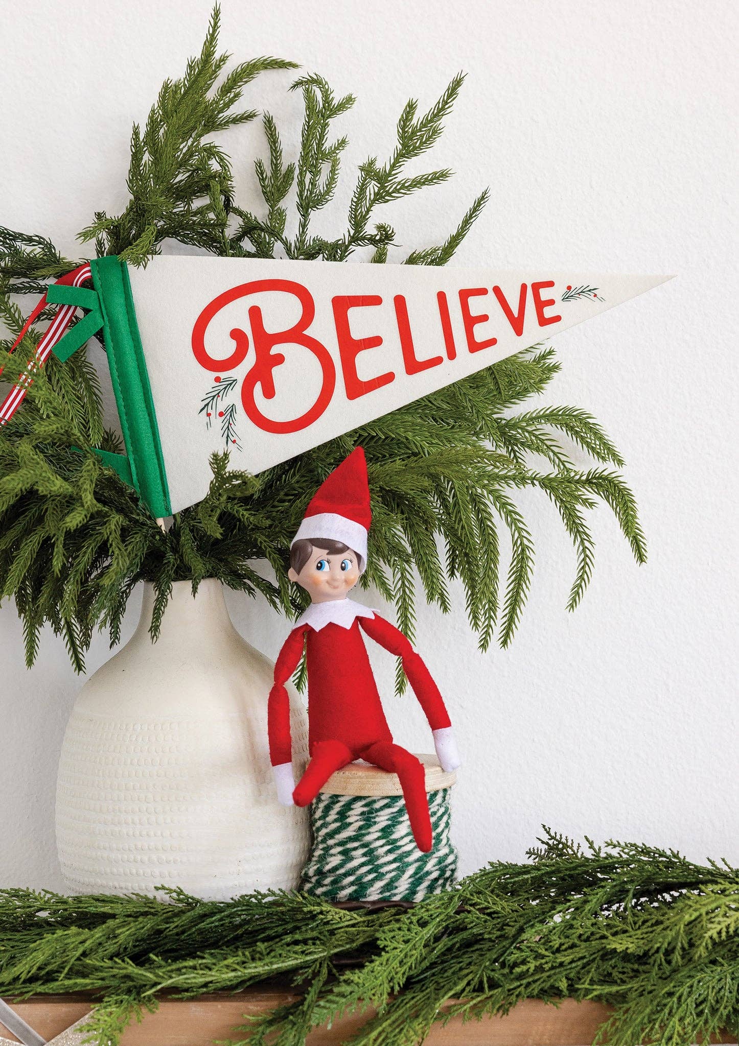 Believe Felt Pennant Banner - Box Turtle