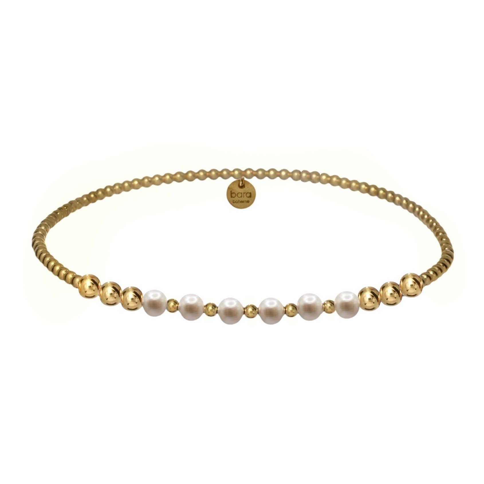 Berkley Stretchy Gold Bracelet - Box Turtle