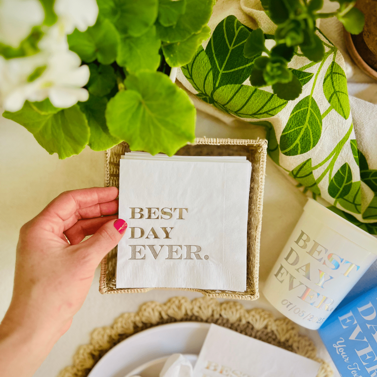 Best Day Ever Cocktail Napkins - Box Turtle