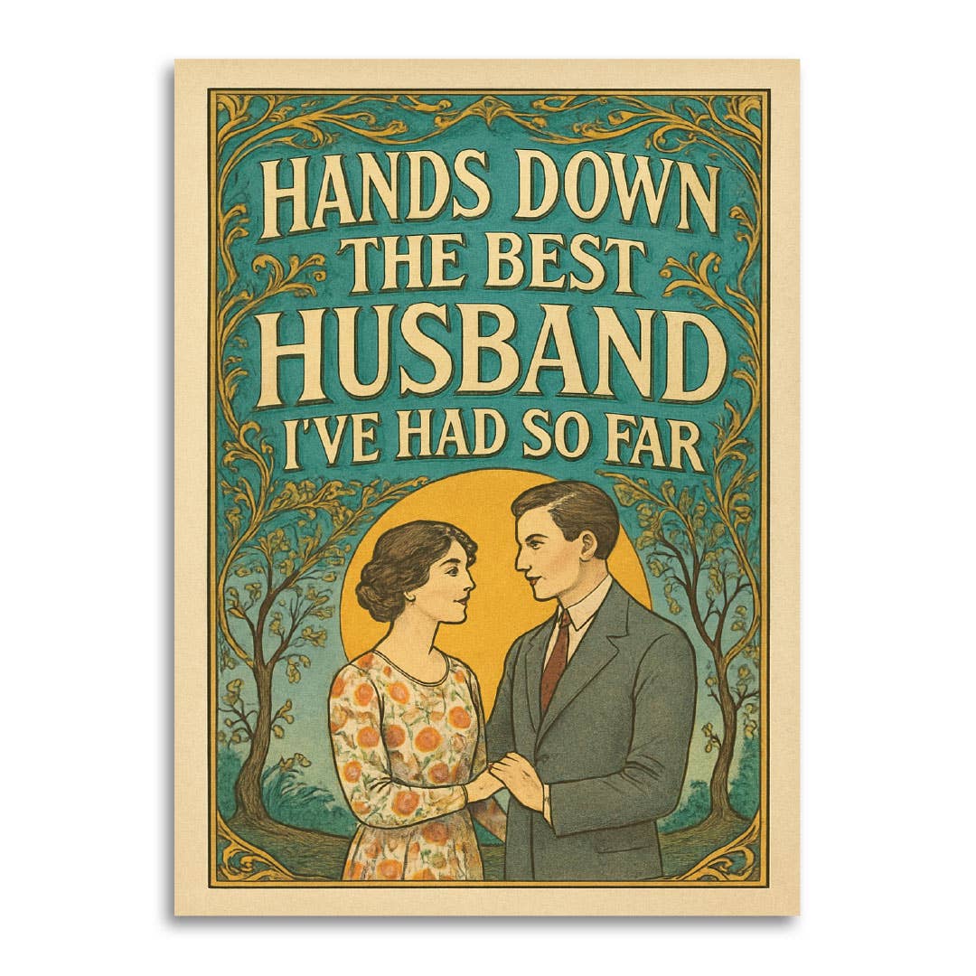 Best Husband So Far – Anniversary Card - Box Turtle
